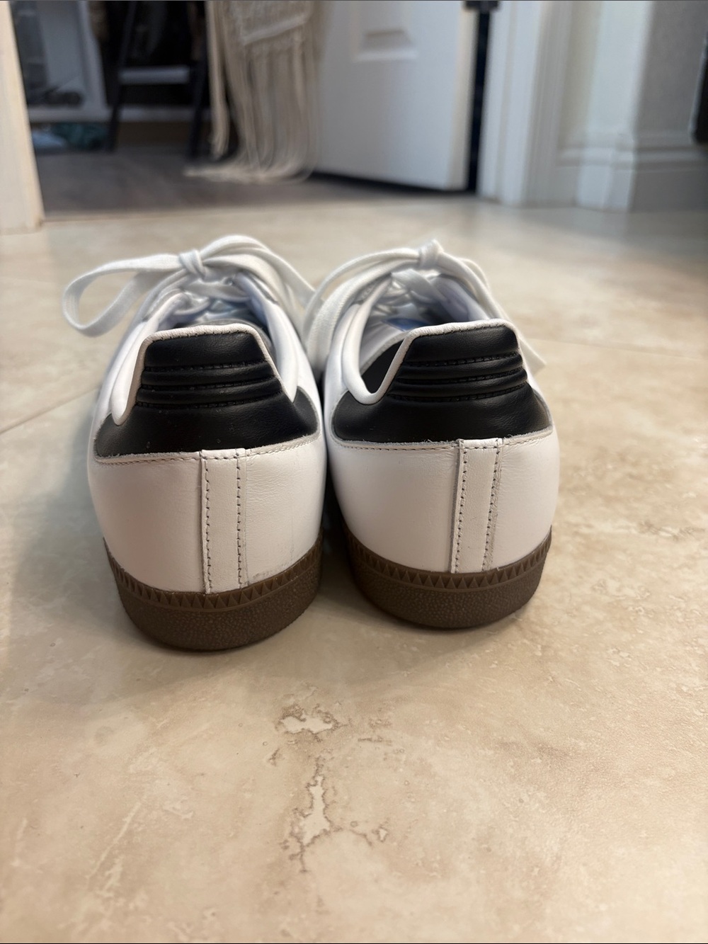 adidas Women's Samba OG Sneakers - White/black - Picture 5 of 8